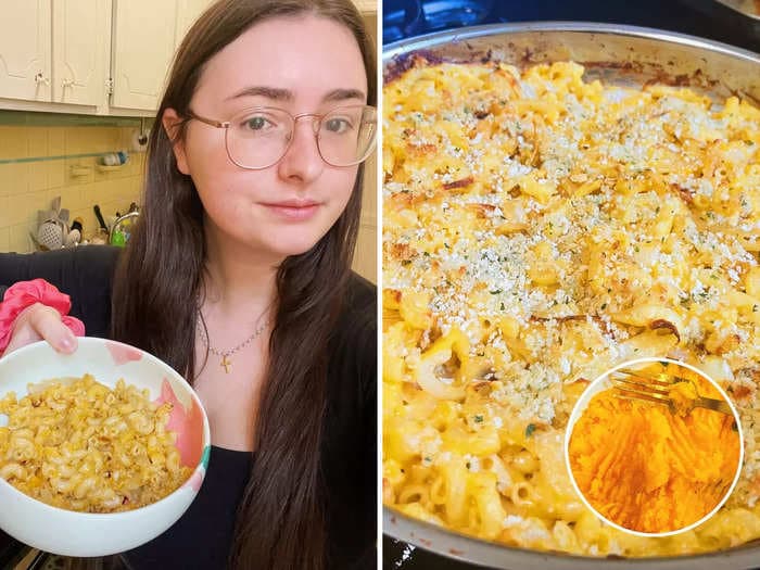 I made Ree Drummond's butternut squash macaroni and cheese and thought that the flavorful recipe would be perfect for Thanksgiving