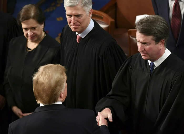 Trump rips the Supreme Court as 'nothing more than a political body' after they ruled against him, even though he appointed 3 justices of the conservative majority