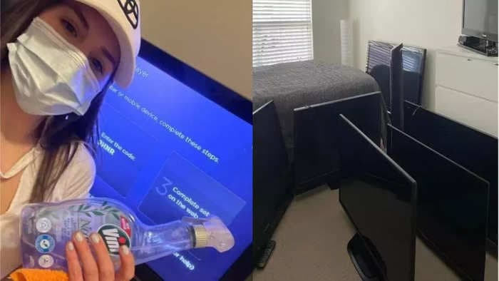 A 25-year-old college grad used a side hustle flipping TVs to pay off her student loan debt and save enough money to have the cosmetic nose surgery she's wanted since she was a teen