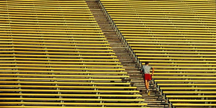 Health benefits of running stairs and a step-by-step guide to getting started, according to a running coach