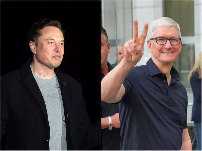 Elon Musk says he's resolved a 'misunderstanding' with Tim Cook about Twitter potentially being yanked from Apple's App Store