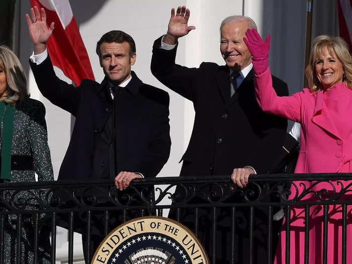 At the Bidens' first state dinner, they'll serve French President Emmanuel Macron lobster and US-made cheese as they rebuild relations