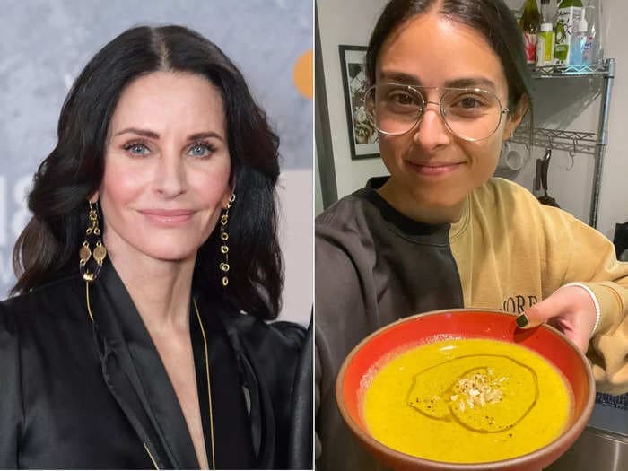 I made Courteney Cox's easy zucchini soup, and the vegan dish is perfect for cozy winter days