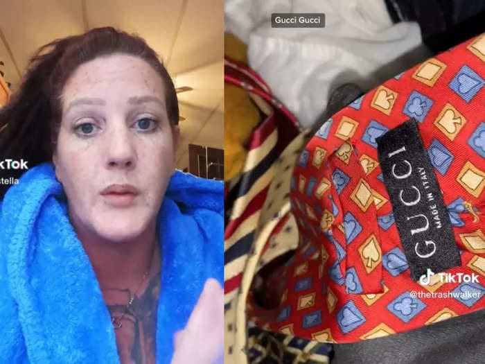 Dumpster divers are sharing their hauls of everything from Gucci ties to AirPods on TikTok and raising awareness about unnecessary waste