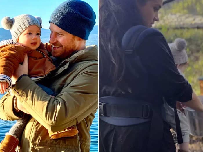 Prince Harry and Meghan Markle's daughter Lili appears to wear a hand-me-down hat from brother Archie in footage from their Netflix series