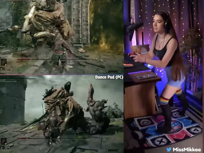 Twitch streamer MissMikkaa is going viral for playing 2 games at the same time — using her hands and feet