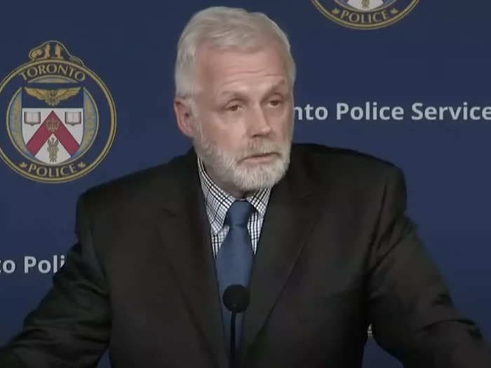 8 teenage girls who met through social media have been accused of stabbing a man to death in a 'swarming' attack in Toronto, police said