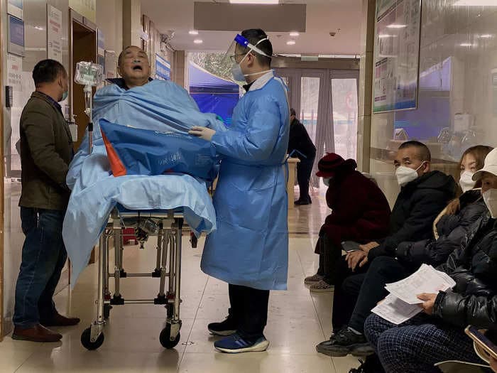 China is likely seeing over a million COVID cases and 5,000 deaths a day, report says. But Beijing's official data is showing 7 deaths so far this week.