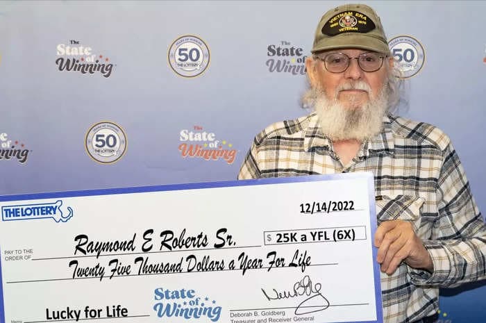 A veteran became a millionaire after he used his 'intuition' to win 6 prizes in the same Massachusetts lottery draw