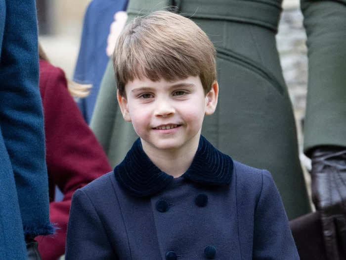 Prince Louis joined the royal family's Christmas church service in Sandringham for the first time