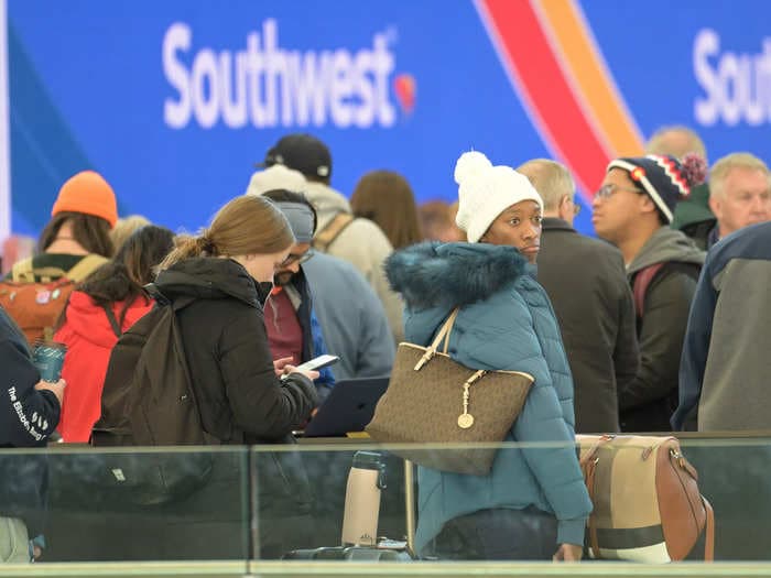 50% of all flights canceled around the world today were Southwest flights, as the airline collapsed under strain historic winter storm