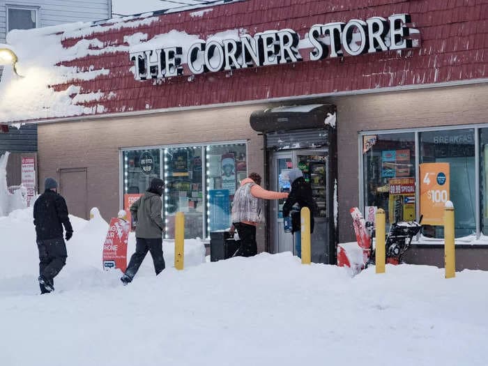 Buffalo stores' shelves are bare as people try desperately to restock groceries and essential items after deadly winter storm