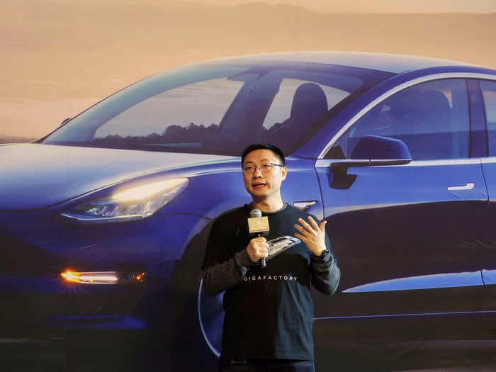 Tom Zhu, who reportedly just became Tesla's 2nd most-powerful exec, slept at a Chinese factory during COVID lockdown &mdash; a habit he shares with CEO Elon Musk