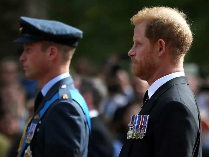 Prince Harry writes in upcoming autobiography his brother William attacked him and knocked him to the floor during an argument over Meghan Markle: The Guardian