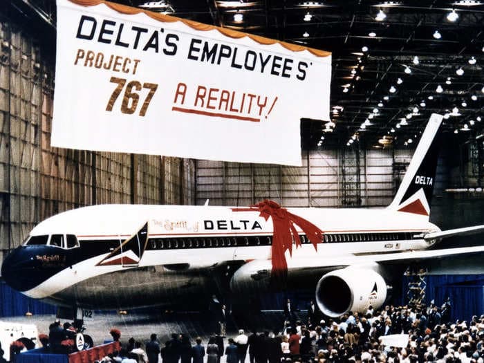 Delta's first-ever Boeing 767 jet was bought for $30 million in 1982 with the help of employees and the public. See the historic plane's full history.