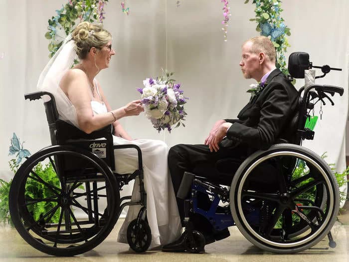 First they were diagnosed with a terminal disease, then they got married. This is their incredible love story.