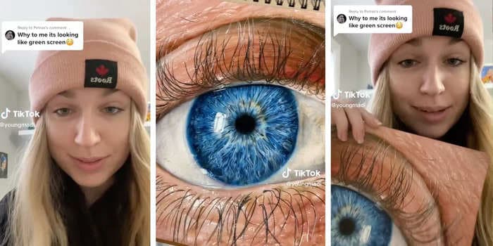 After a TikTok artist's sketch went viral, viewers accused her of faking it. She said it's not the first time she's had to 'prove' her art is real.