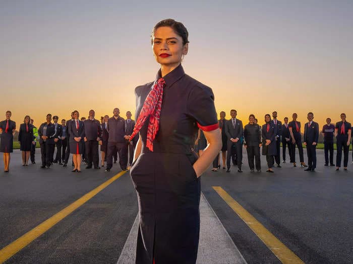 Take a look at British Airways' new cabin crew uniforms &ndash; its first revamp in 20 years