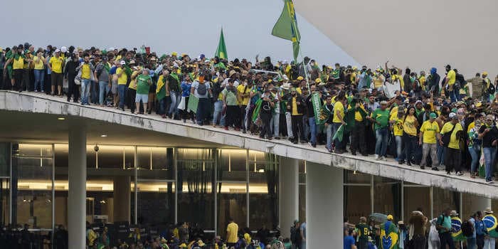 The far-right wore Brazil's national soccer team jersey during anti-democratic riots