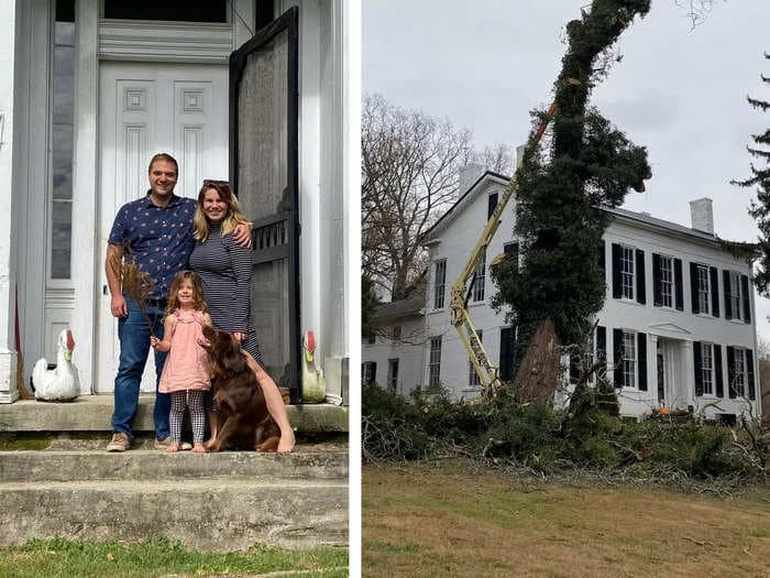 I spent $165,000 on a 215-year-old home I found via Instagram. It's falling apart, but I have big plans.