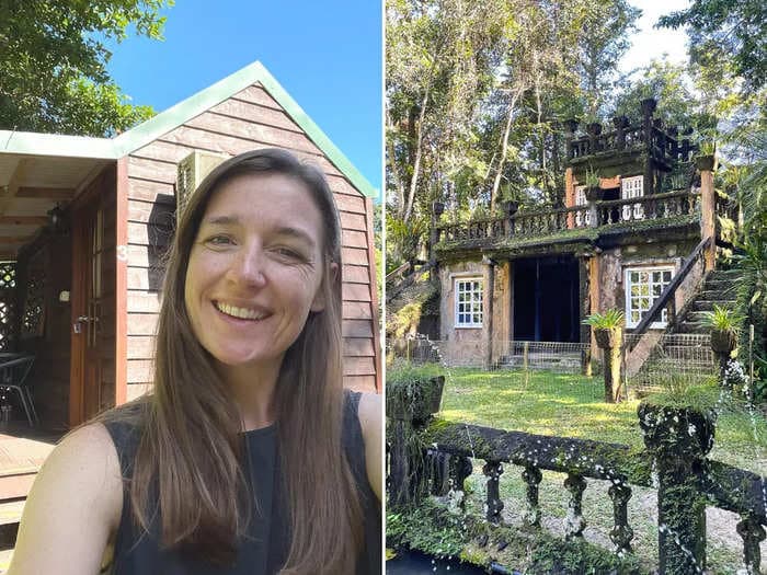 I slept in a 100-square-foot tiny home in the heart of an overgrown rainforest, and it was the most unusual place I've slept