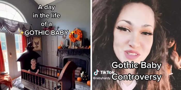 A TikTok mom was criticized for styling her 18-month-old daughter as a 'gothic baby.' She's using her platform to call out 'ignorant' judgments.