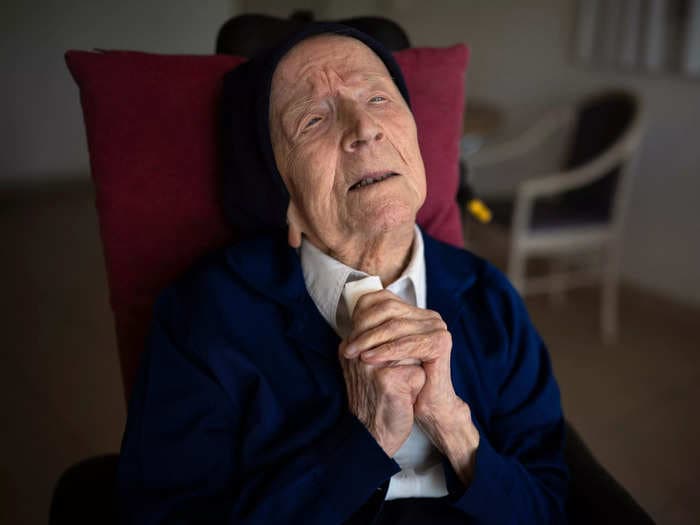 Sister André — the world's oldest person — has died at 118. She drank a glass of wine every day and credited her long life to working until she was 108.