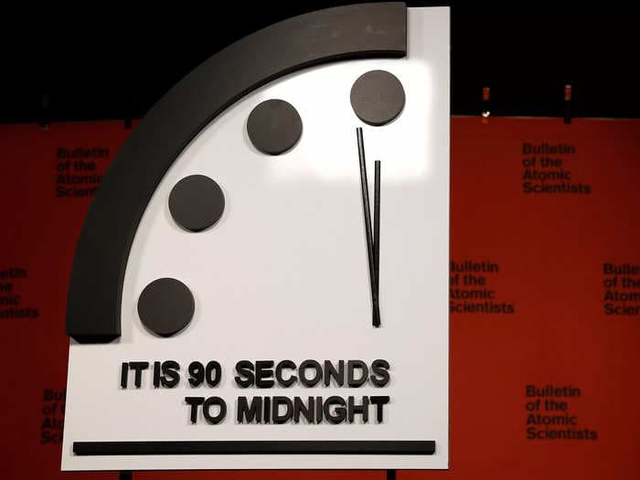 The Doomsday Clock is now set at 90 seconds to midnight — the closest we've ever been to the apocalypse