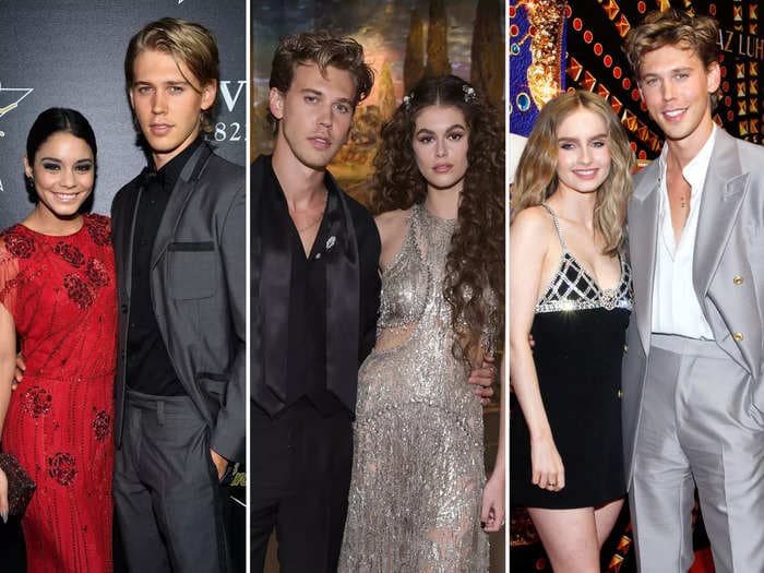 Austin Butler gave ex-girlfriend Vanessa Hudgens credit for inspiring him to pursue 'Elvis'. Here are the other famous women the actor has been linked to.