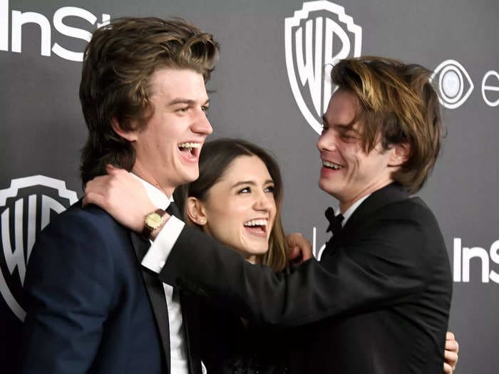 The Duffer Brothers cut Charlie Heaton out of a 'Stranger Things' season 2 scene because he couldn't stop laughing at Joe Keery