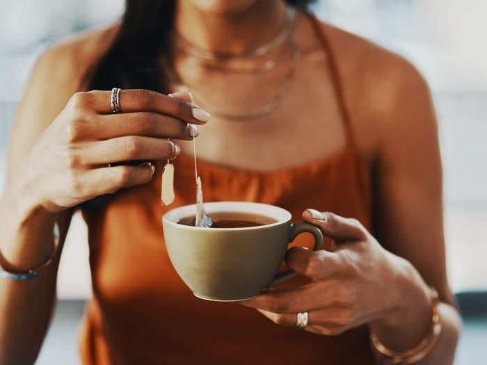 A woman's face and legs swelled up so much after she started drinking licorice tea that she put on four pounds in as many days