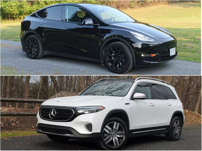 Why I'd buy a Tesla Model Y over the Mercedes EQB after driving both electric SUVs