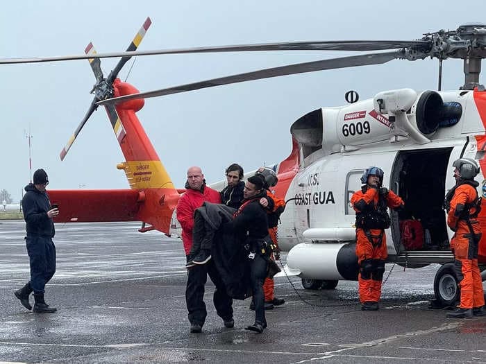 A Canadian man left dead fish at the famed 'Goonies' house, stole a boat, and had to be rescued by the Coast Guard, authorities say