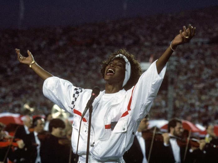 How Whitney Houston nailed the most iconic version of the 'Star Spangled Banner' ever in 2 takes