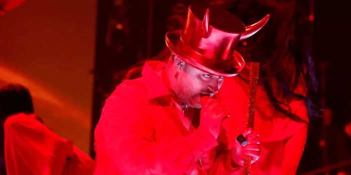 MTG, Tucker Carlson, and Donald Trump Jr are stoking a moral panic over Sam Smith dressing as Satan at the Grammys