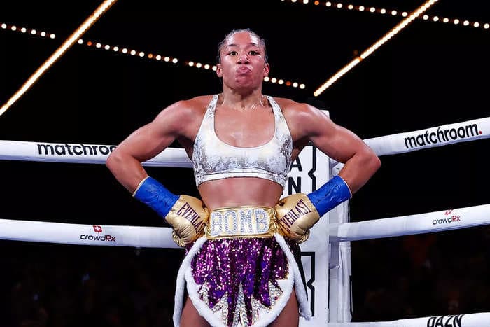 Boxing star Alycia Baumgardner said 'women can do it all' after winning a big match while on her period