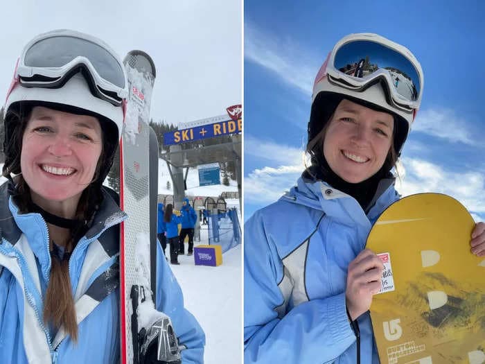 I tried skiing and snowboarding for the first time and noticed 7 big differences that made me realize I'll be sticking with just one for now