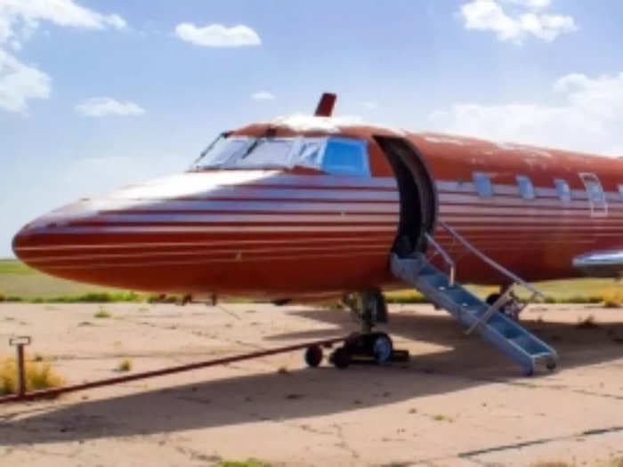 After gathering dust in a desert for 40 years, Elvis Presley's private jet sold for $260K