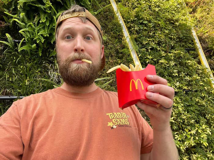 What it's like visiting the only McDonald's in Disney World, a modern building covered in plants