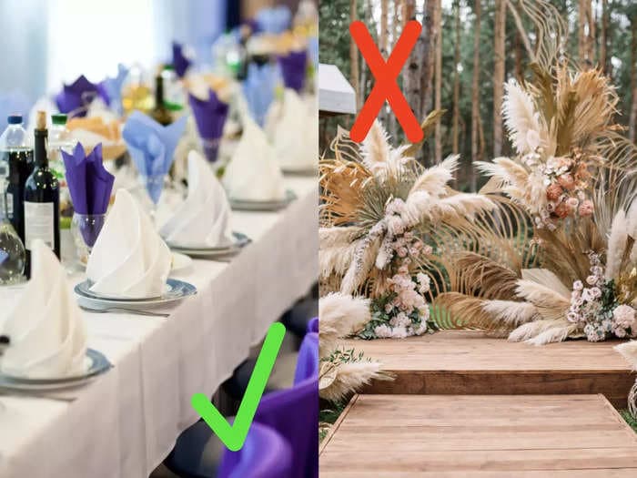 4 wedding trends that will start to disappear this year, and 8 you'll see everywhere