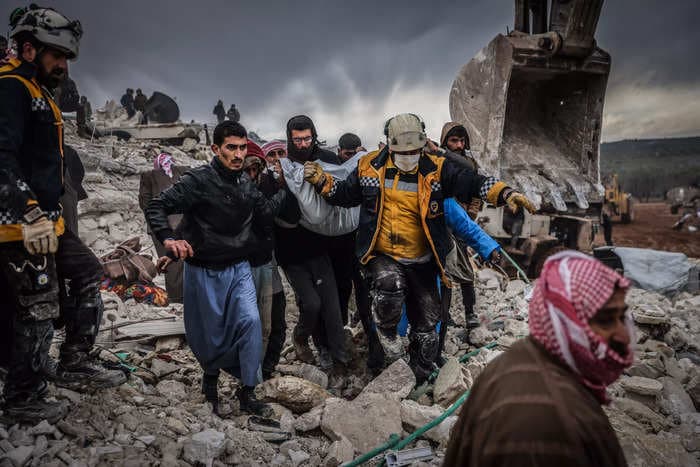 Syria's White Helmets are famous for rescuing people from bombed buildings. When the earthquake struck, they knew what to do.