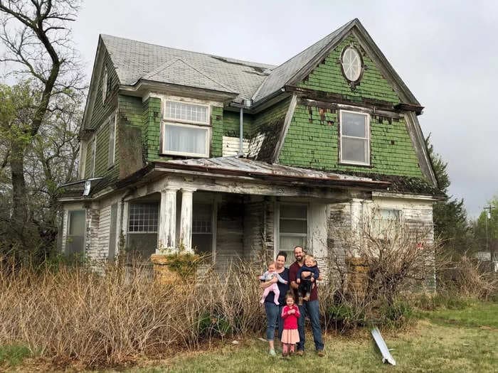 See how a couple got an abandoned home for free &mdash; then moved it, rodents and all. They're about to fix it up all by themselves.