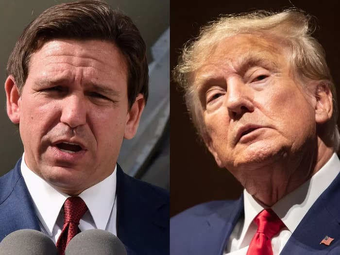 Trump tried to seem unbothered by Ron DeSantis, but he can't stop writing angry Truth Social posts about him