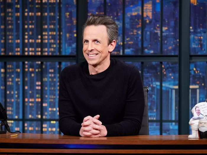 Tina Fey said she heard that NBC edits how much Seth Meyers drinks in his celebrity 'Day Drinking' segments 'because the network is worried it's irresponsible'