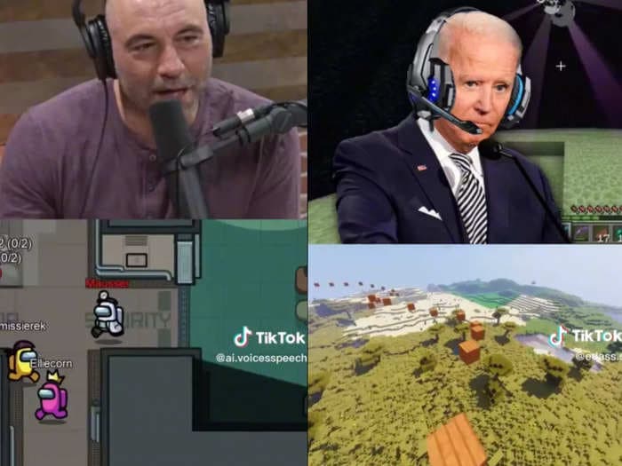 TikTokers are using AI to make Joe Biden talk about 'getting bitches,' Obama drop Minecraft slang, and Trump brag about how he's great at Fortnite