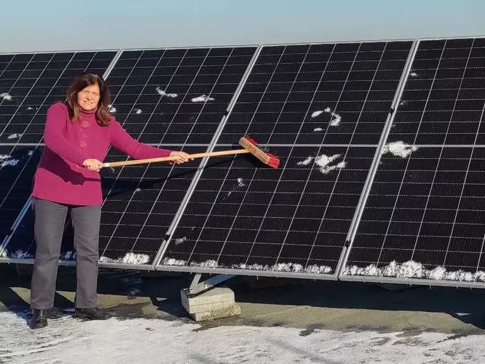 Ukraine's top climate scientist put solar panels on her apartment roof so she could keep the lights on for her son with autism