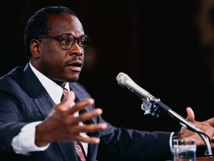 Supreme Court Justice Clarence Thomas was still making student loan payments when he joined the bench &mdash; and one classmate suggested declaring bankruptcy to avoid the 'crushing weight' of payments: book
