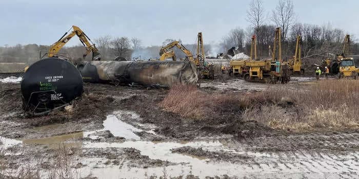 Officials in Texas and Michigan say they were unaware the toxic waste cleanup from the Ohio derailment was being sent to their communities