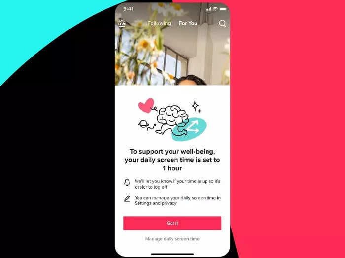 TikTok is automatically setting a one-hour limit for users under 18 — but it's a setting that's easy to bypass