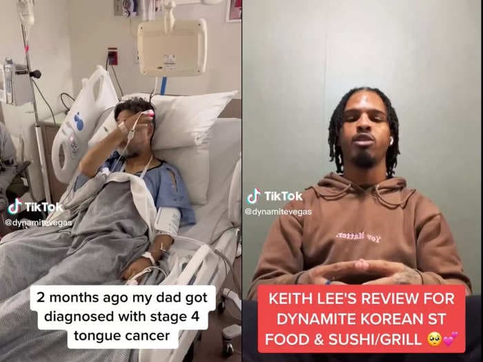 A man was diagnosed with stage 4 cancer after opening his dream restaurant. His son says TikToker Keith Lee helped save the business from 'going down.'